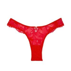Victoria’s Secret Very Sexy Rhinestone Twinkle Bow Lace Panty Sz L